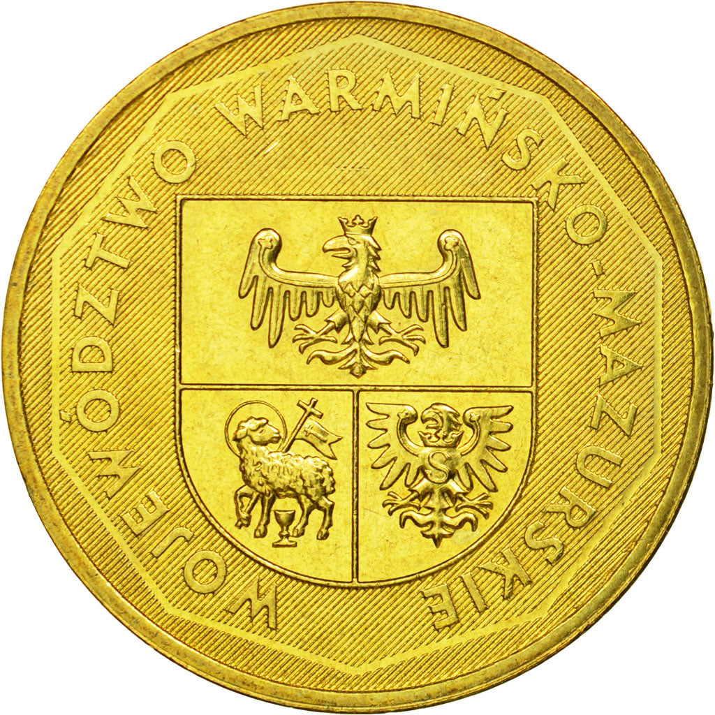 Coin, Poland, 2 Zlote, 2005, Warsaw, EF(40-45), Brass, KM:614