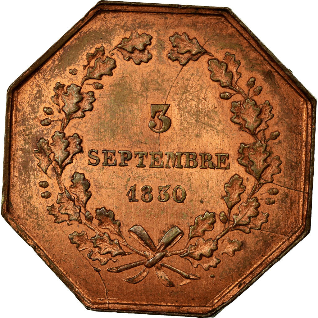 France, Token, Trades, 1830, EF(40-45), Copper
