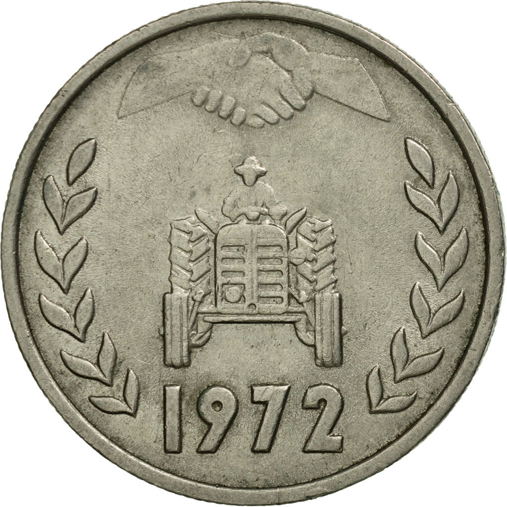 Moneda, Algeria, F.A.O., Dinar, 1972, MBC, Cobre - níquel, KM:104.2