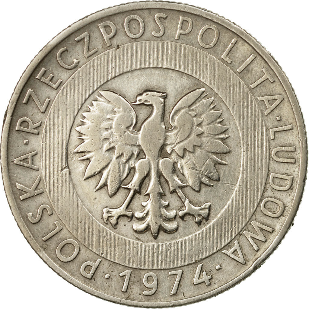 Münze, Polen, 20 Zlotych, 1974, SS, Copper-nickel, KM:67