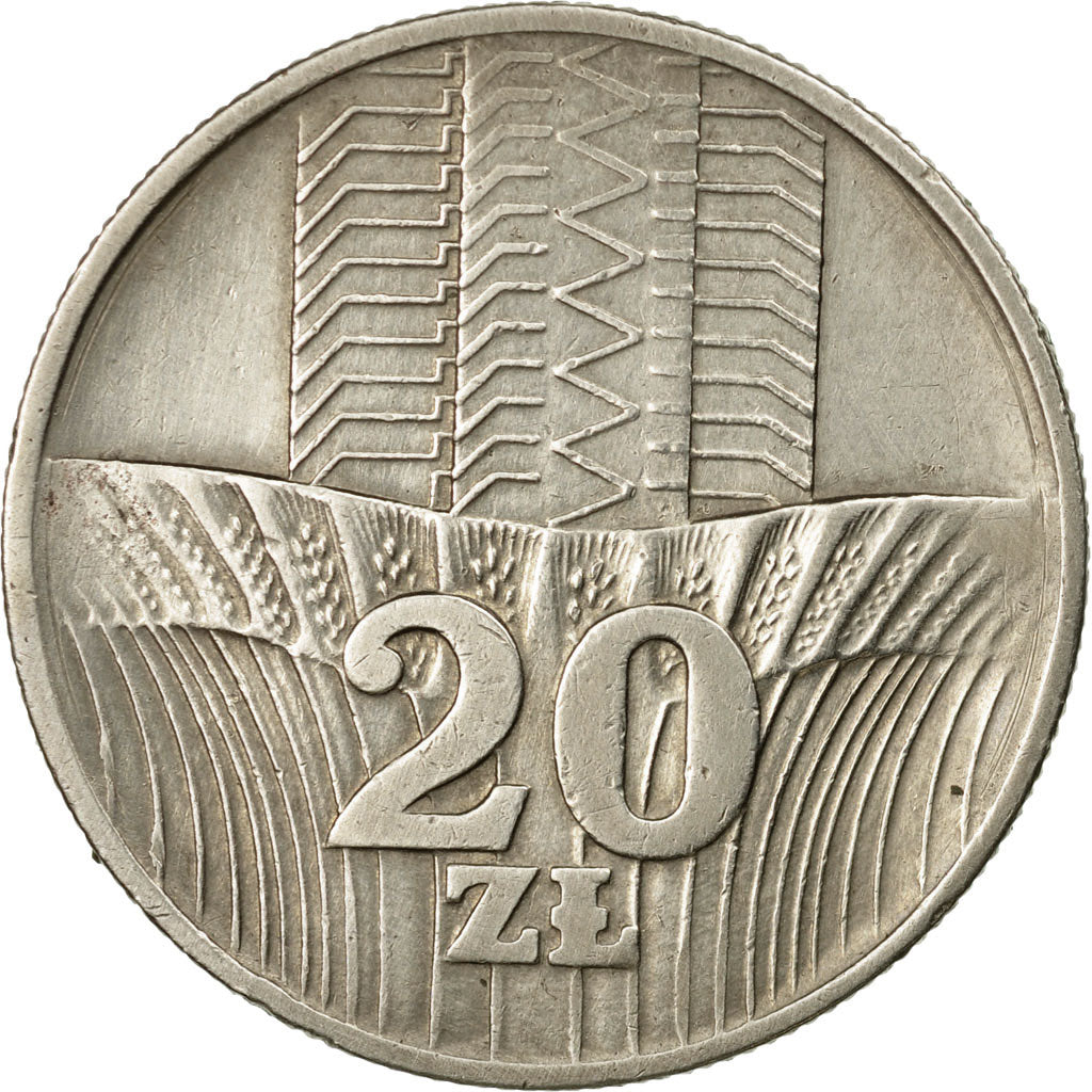 Münze, Polen, 20 Zlotych, 1974, SS, Copper-nickel, KM:67