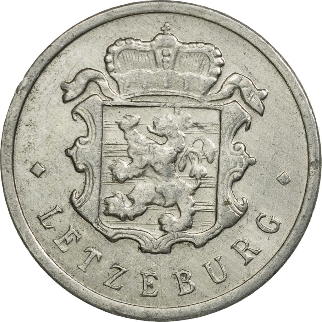 Coin, Luxembourg, Jean, 25 Centimes, 1972, EF(40-45), Aluminum, KM:45a.1