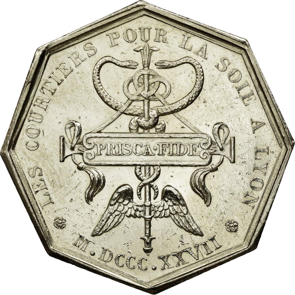 France, Token, Trades, 1827, AU(55-58), Silver