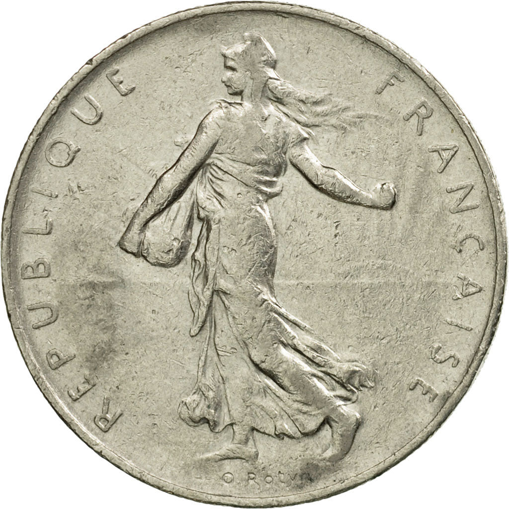Coin, France, Semeuse, Franc, 1967, Paris, EF(40-45), Nickel, KM:925.1
