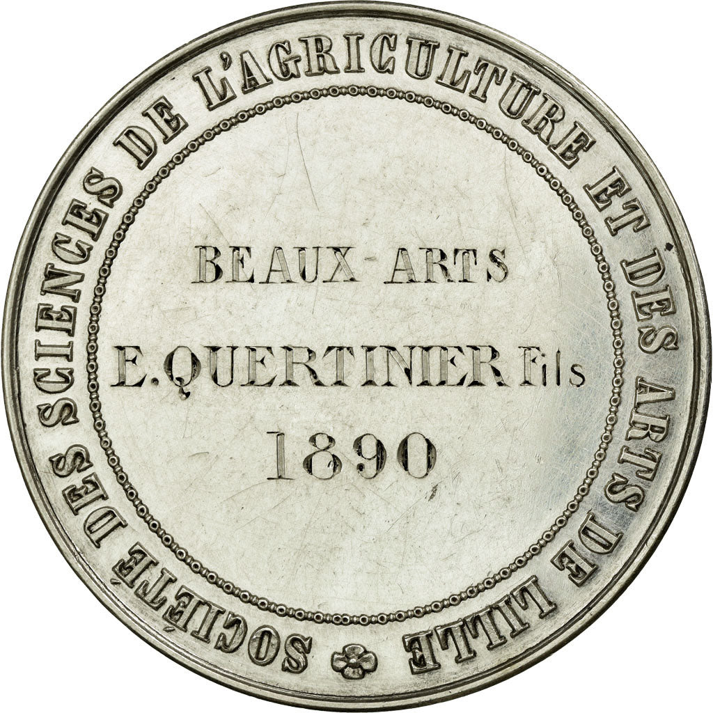 France, Token, Agriculture and Horticulture, 1890, AU(55-58), Silver