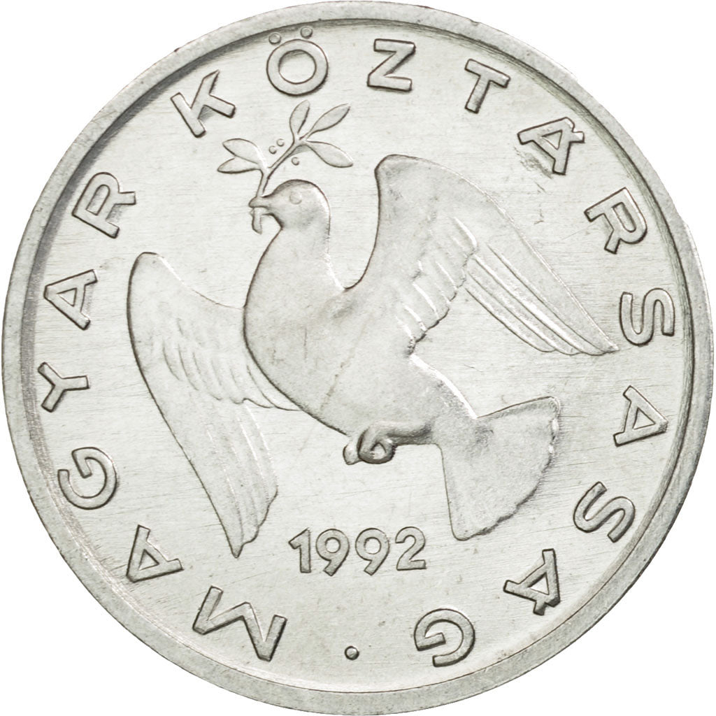 Münze, Ungarn, 10 Filler, 1992, Budapest, VZ, Aluminium, KM:675