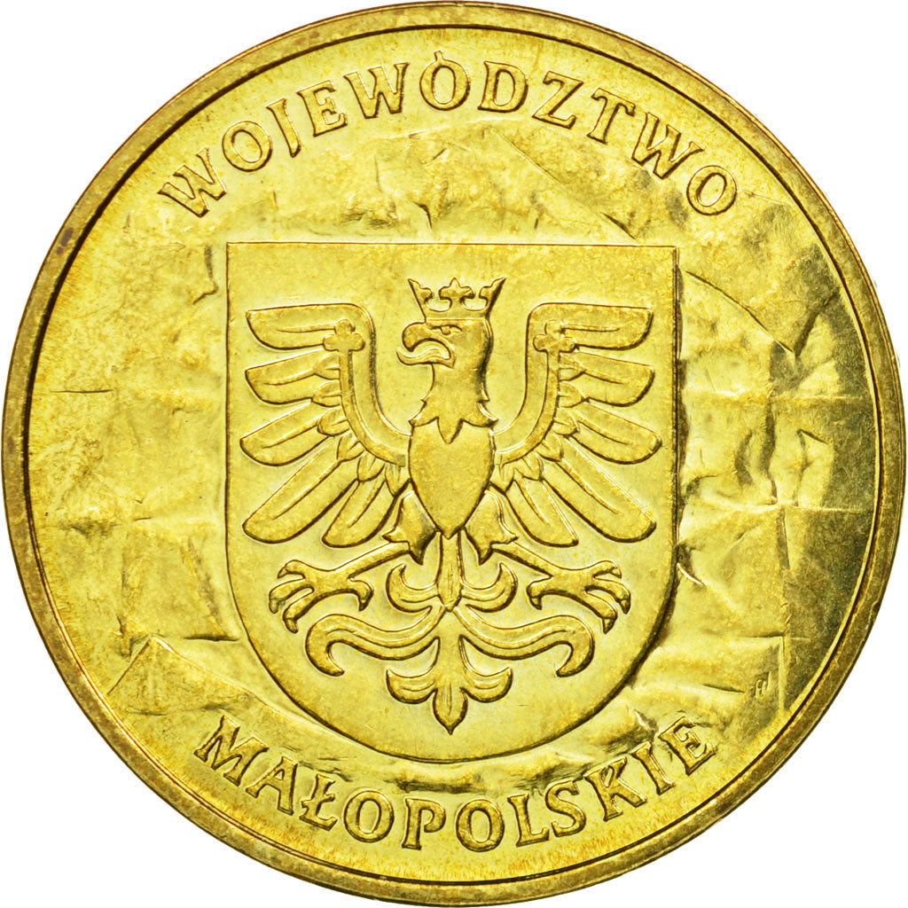 Moneda, Polonia, Malopolskie District, 2 Zlote, 2004, Warsaw, EBC, Latón