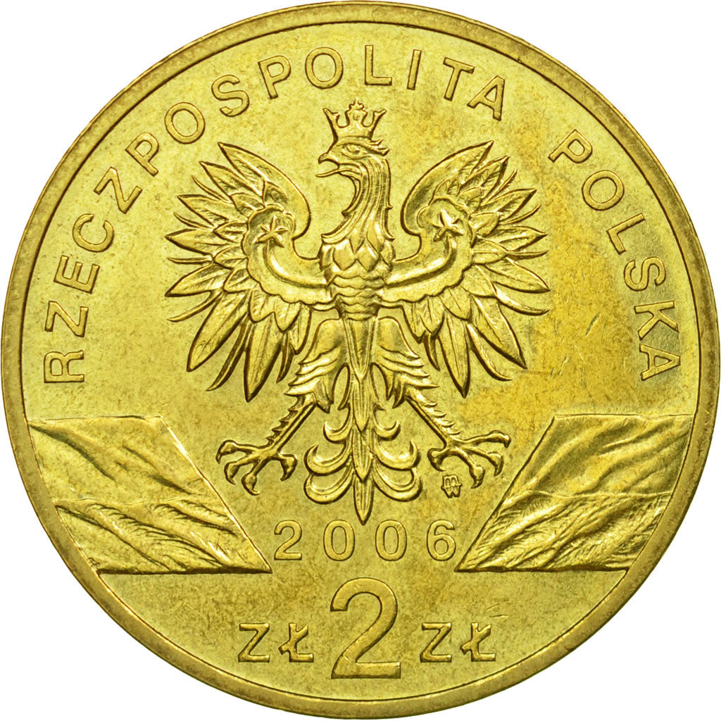 Moneta, Polska, 2 Zlote, 2006, Warsaw, EF(40-45), Mosiądz, KM:534