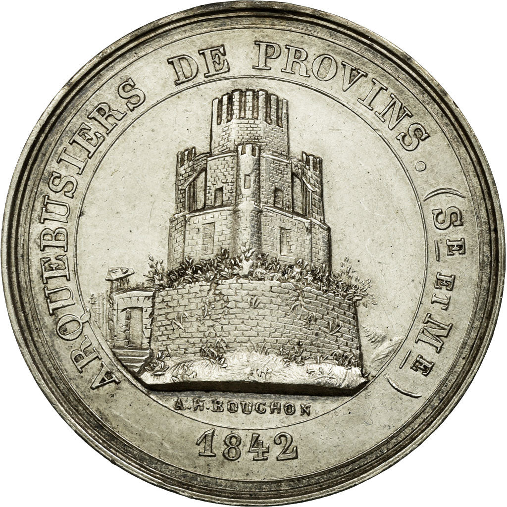 France, Token, Sports, 1842, AU(55-58), Silver
