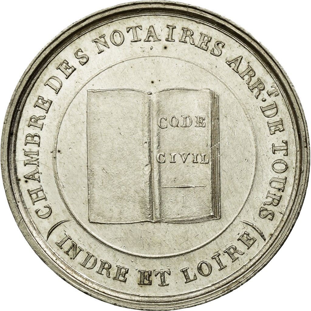 France, Token, Notary, AU(55-58), Silver, Lerouge:407