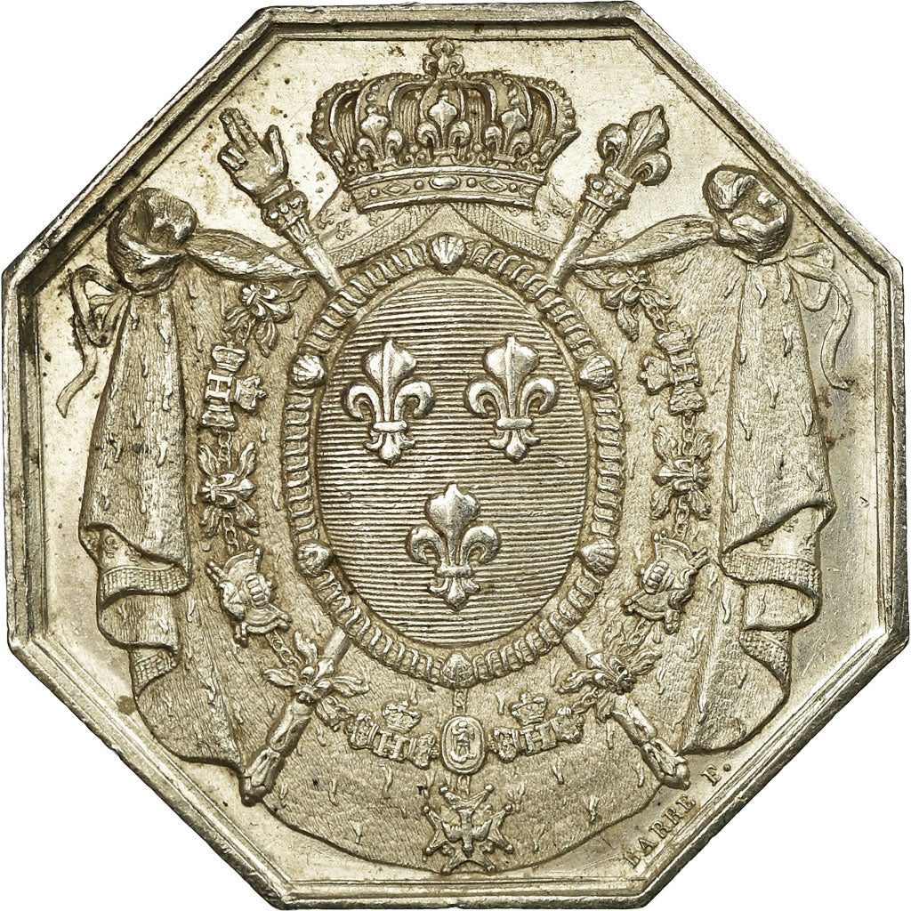 France, Token, Notaires de l'Arrondissement de Tours, AU(55-58), Silver