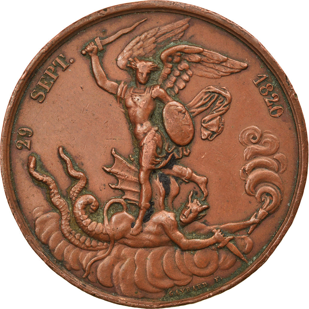 France, Médaille, Naissance du Comte de Chambord, History, 1820, Gayrard, TTB+