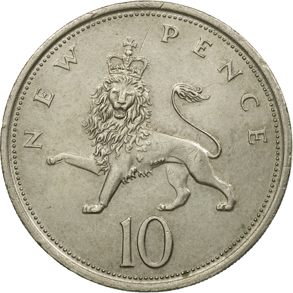 Moneta, Gran Bretagna, Elizabeth II, 10 New Pence, 1975, SPL-, Rame-nichel