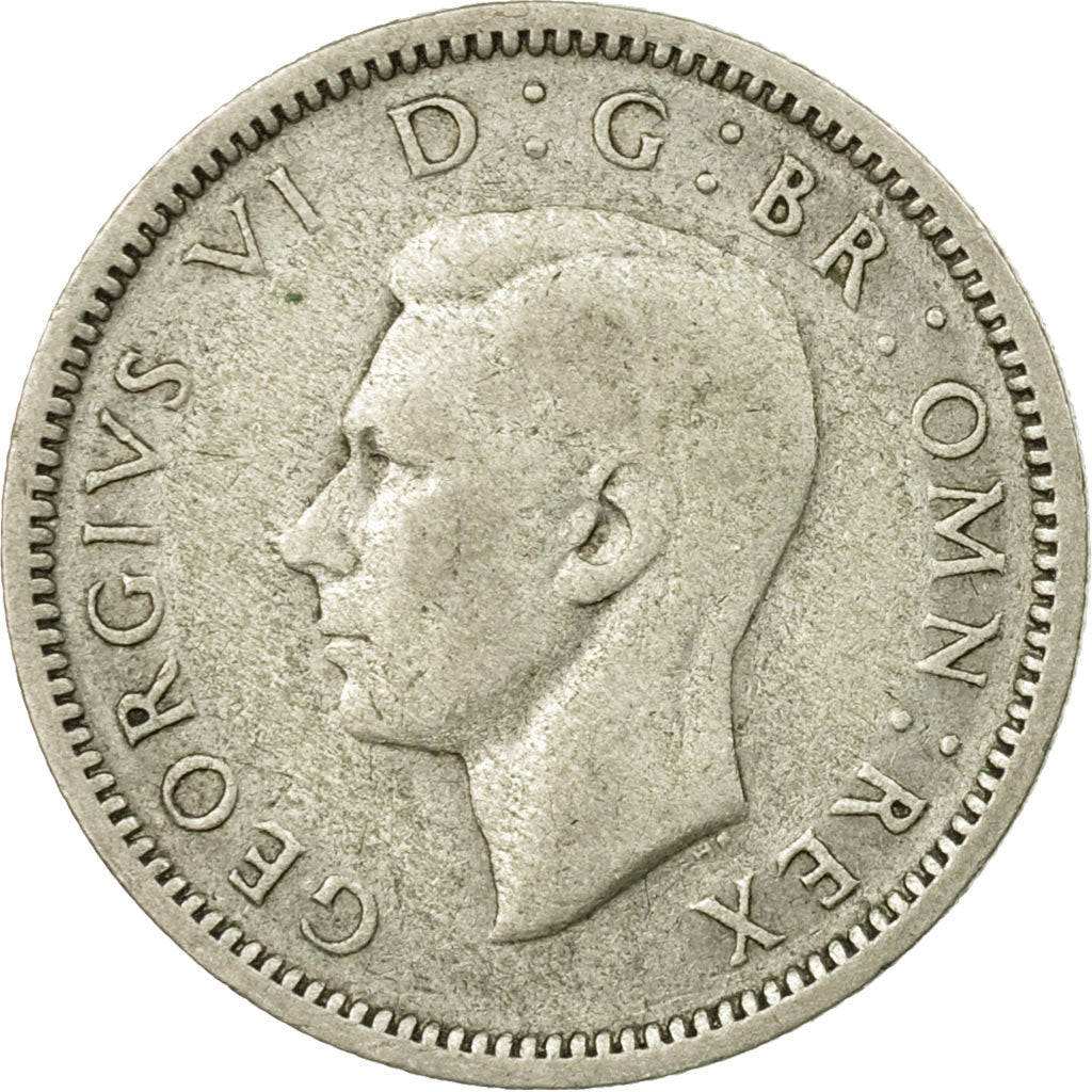 Coin, Great Britain, George VI, 6 Pence, 1946, VF(30-35), Silver, KM:852