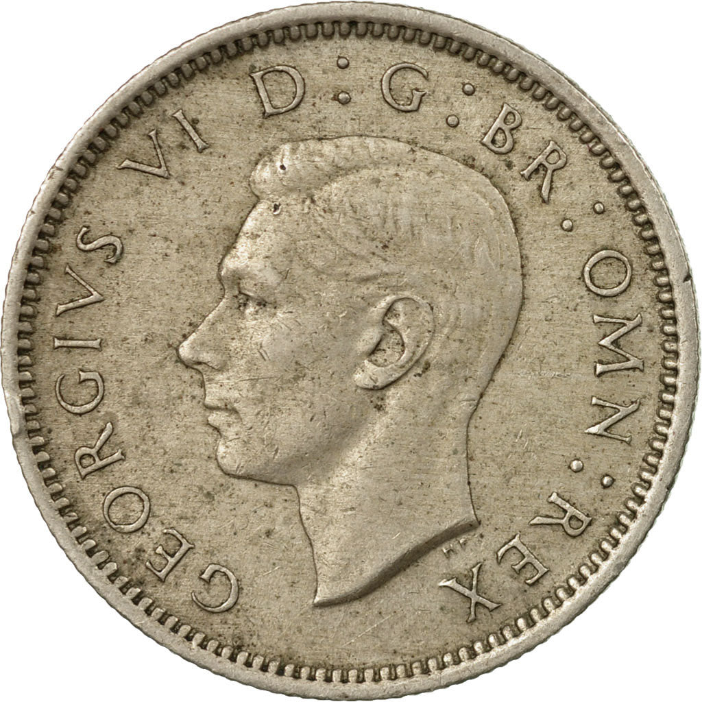 Coin, Great Britain, George VI, 6 Pence, 1948, EF(40-45), Copper-nickel, KM:862