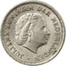 Coin, Netherlands, Juliana, 10 Cents, 1966, EF(40-45), Nickel, KM:182