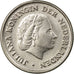 Coin, Netherlands, Juliana, 10 Cents, 1974, EF(40-45), Nickel, KM:182