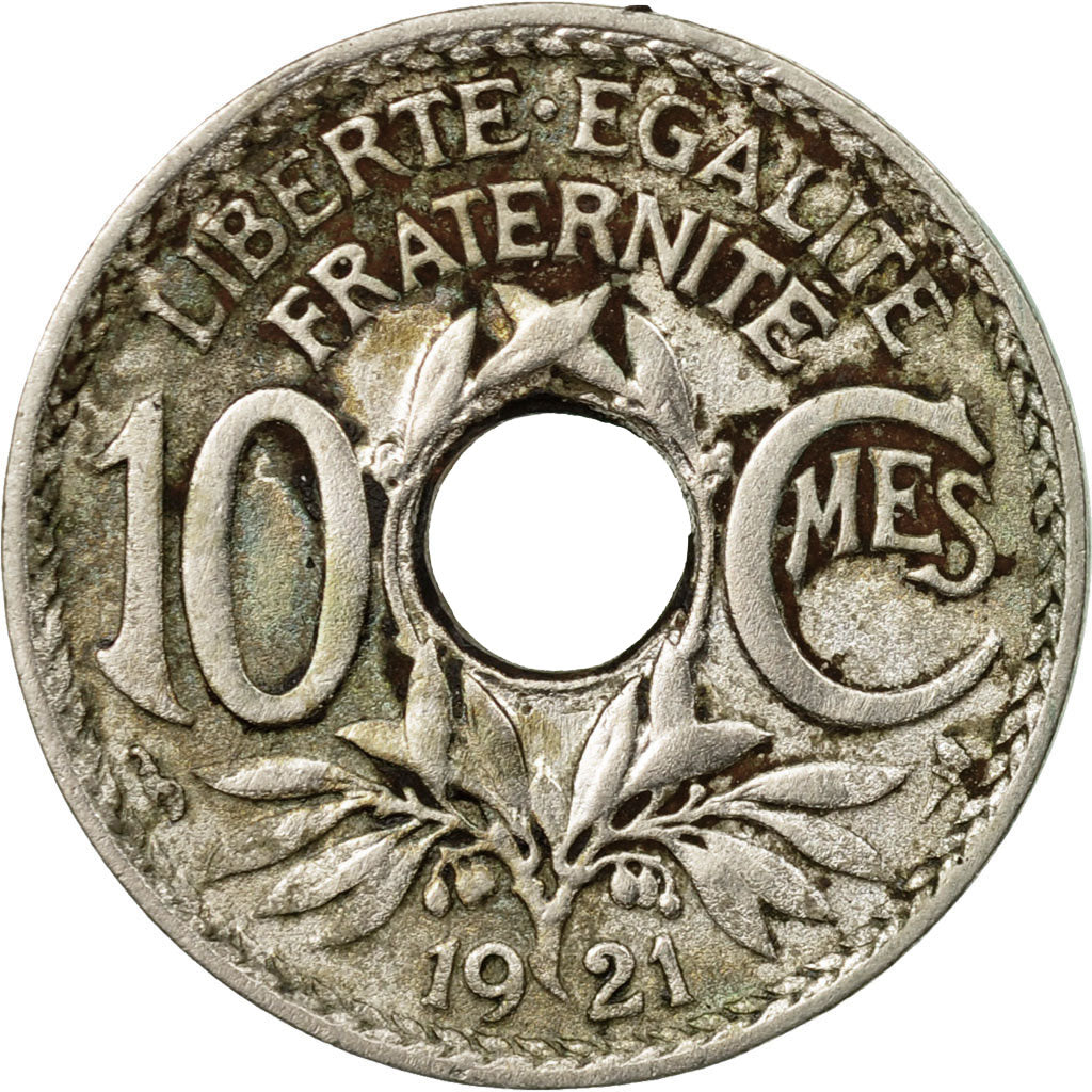 Coin, France, Lindauer, 10 Centimes, 1921, VF(20-25), Copper-nickel, KM:866a