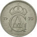 Coin, Sweden, Gustaf VI, 25 Öre, 1970, EF(40-45), Copper-nickel, KM:836
