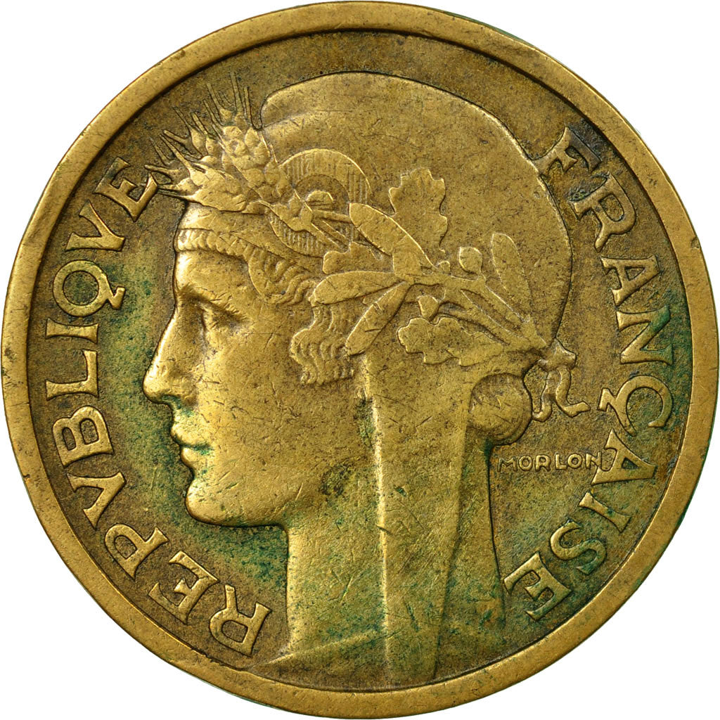 Coin, France, Morlon, 2 Francs, 1936, EF(40-45), Aluminum-Bronze, KM:886
