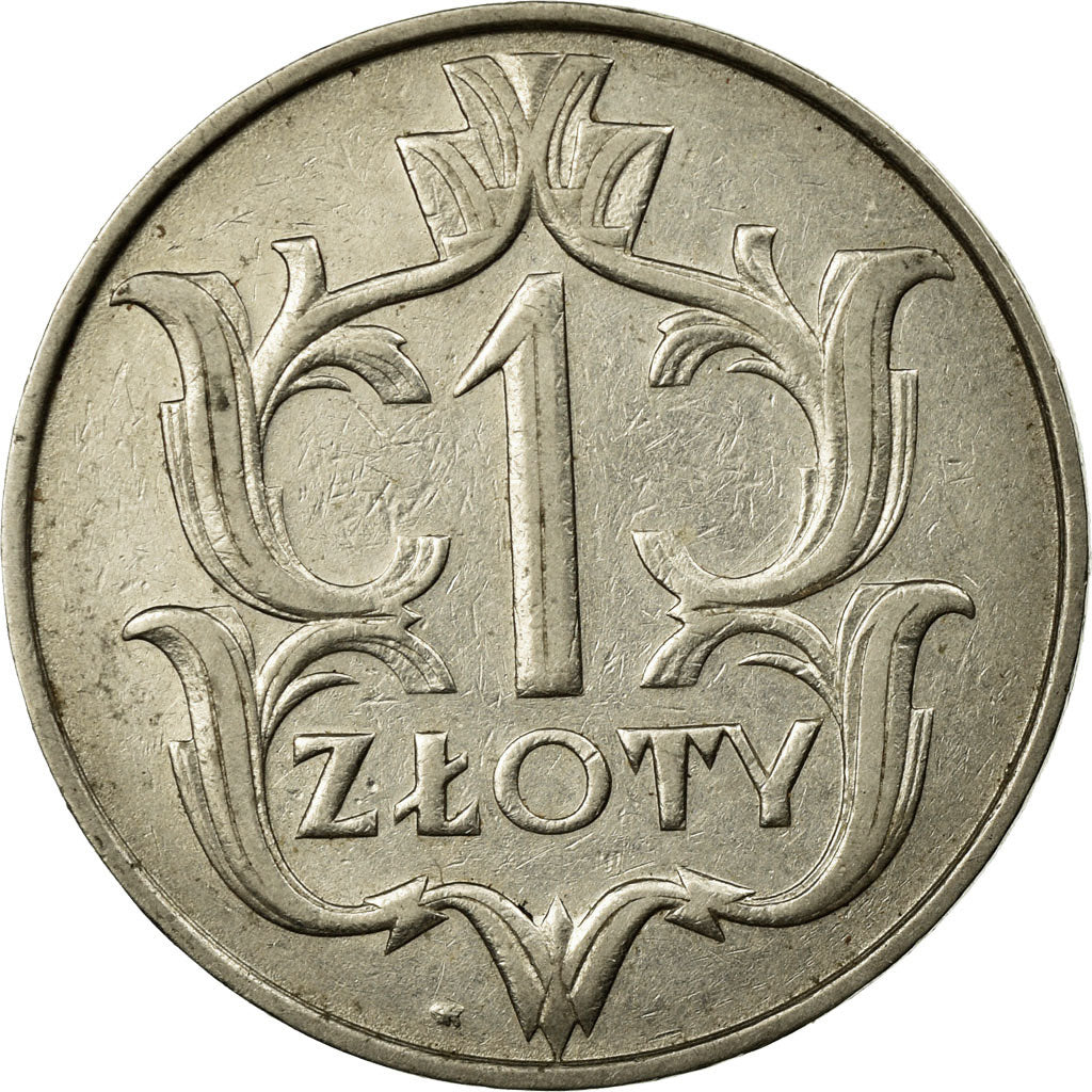 Moneta, Polonia, Zloty, 1929, Warsaw, MB+, Nichel, KM:14