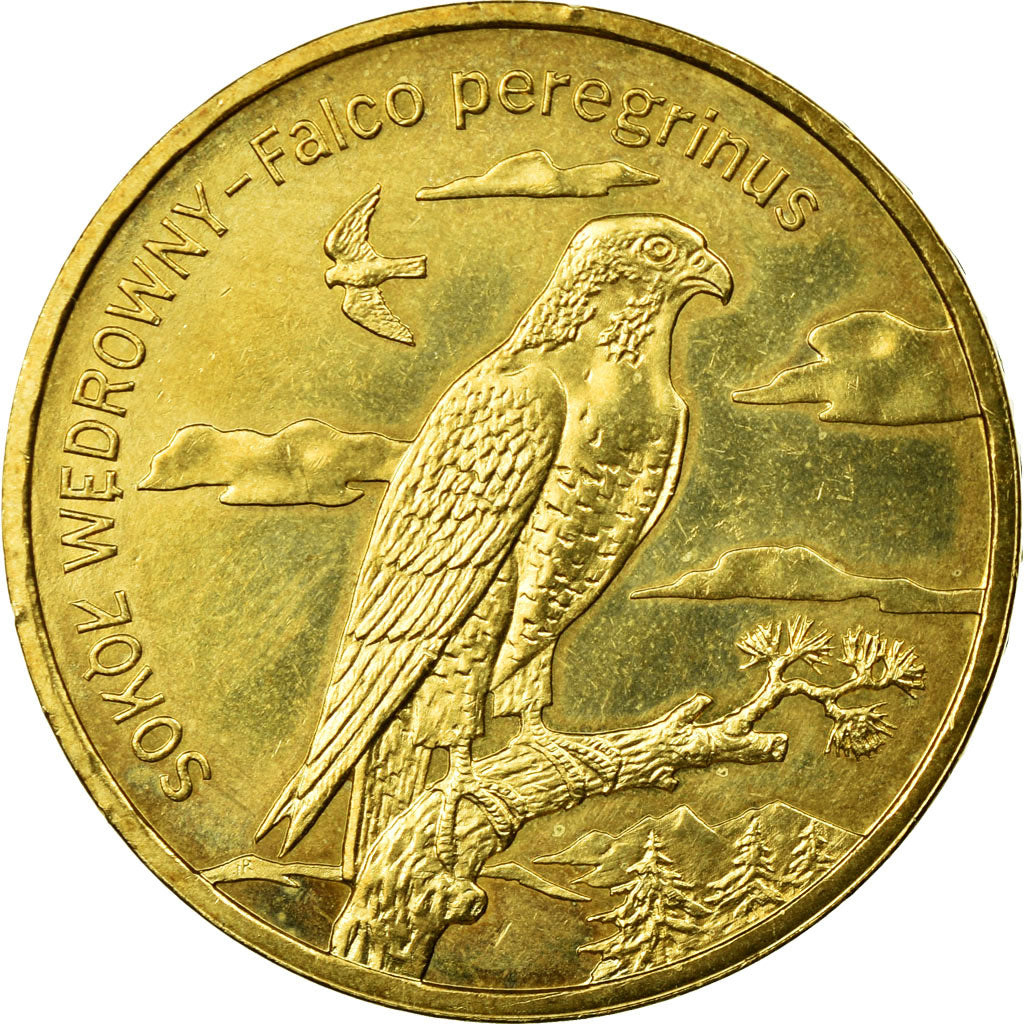 Moneda, Polonia, 2 Zlote, 2008, Warsaw, MBC, Latón, KM:627