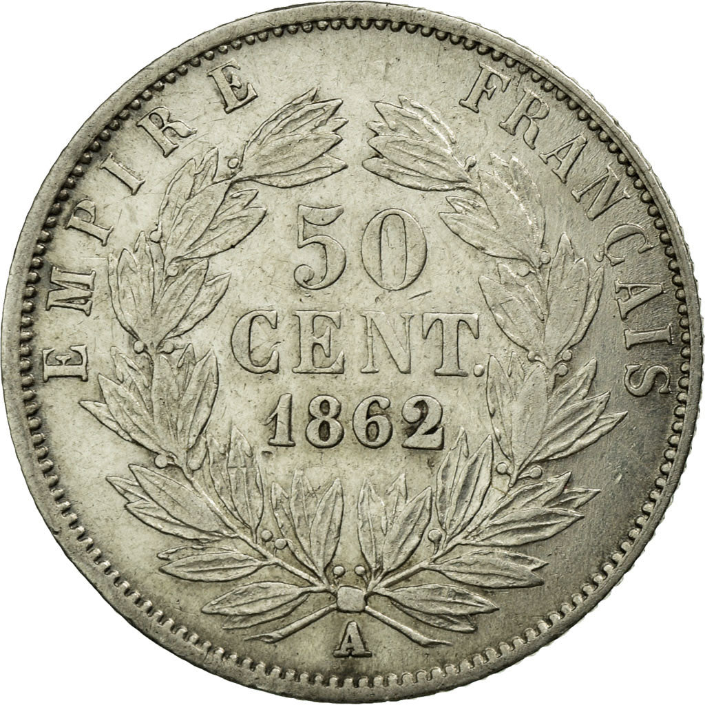 Münze, Frankreich, Napoleon III, Napoléon III, 50 Centimes, 1862, Paris, SS+