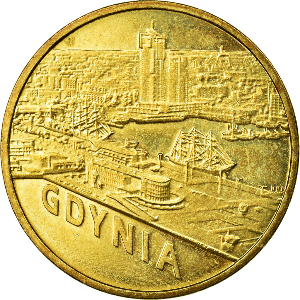 Münze, Polen, Gdynia, 2 Zlote, 2011, Warsaw, SS, Messing, KM:783