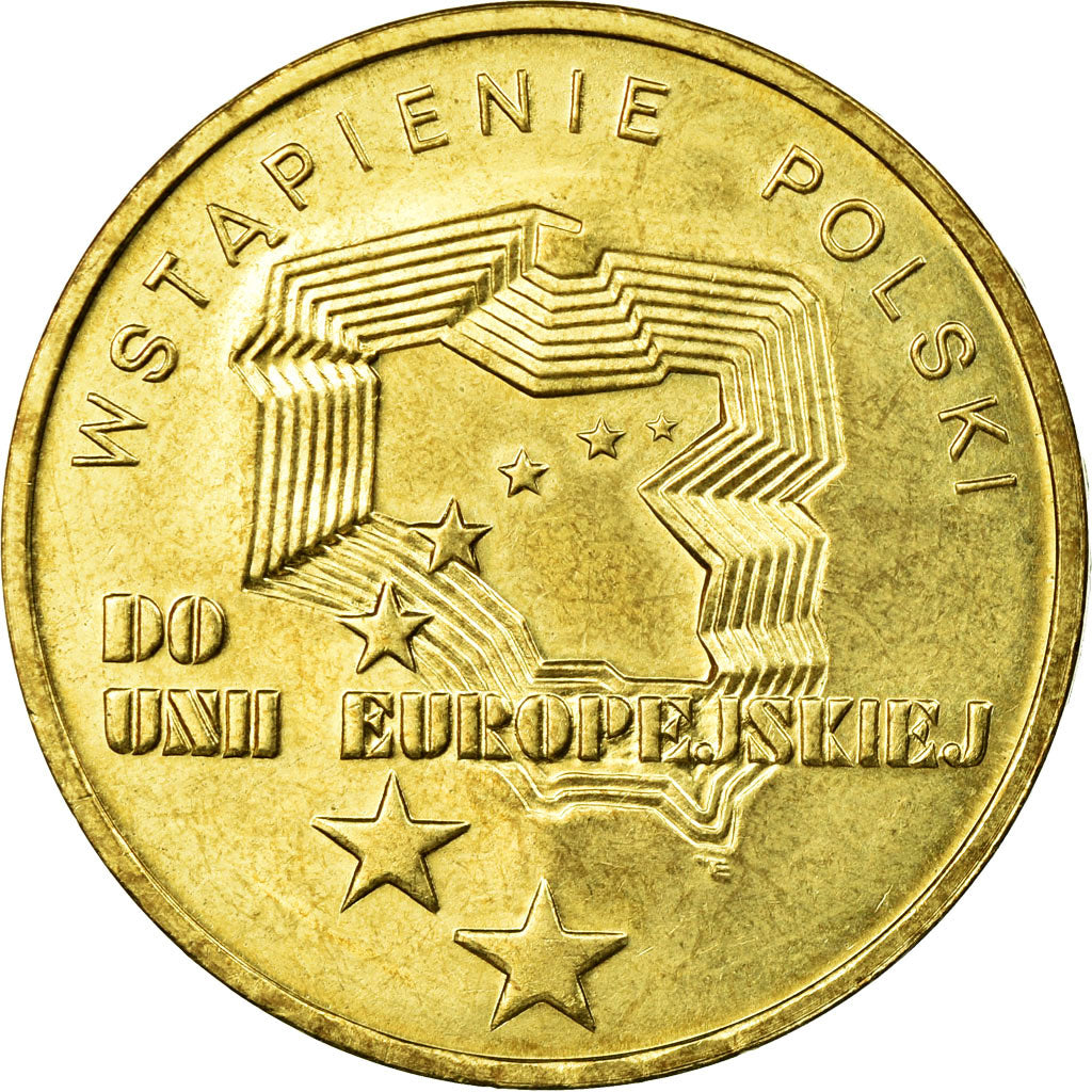 Monnaie, Pologne, Poland Joining the European Union, 2 Zlote, 2004, Warsaw, TTB
