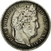 Coin, France, Louis-Philippe, 25 Centimes, 1845, Rouen, EF(40-45), Silver