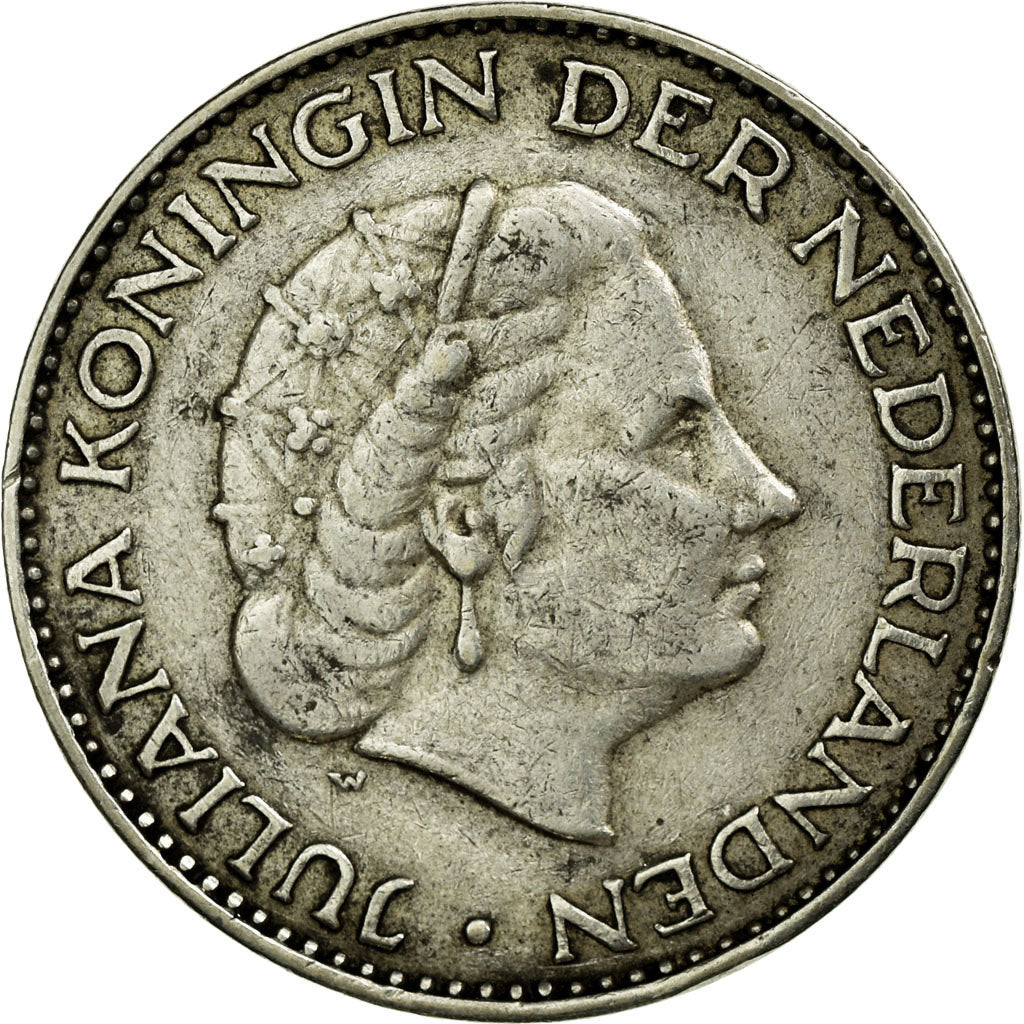 Monnaie, Pays-Bas, Juliana, Gulden, 1958, TTB, Argent, KM:184