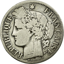 Monnaie, France, Cérès, 2 Francs, 1871, Paris, TB, Argent, Gadoury:530