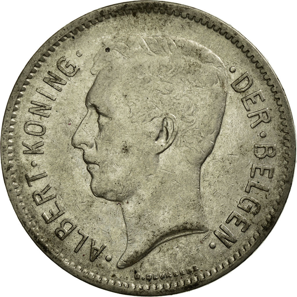 Munten, België, 5 Francs, 5 Frank, 1931, FR+, Nickel, KM:98
