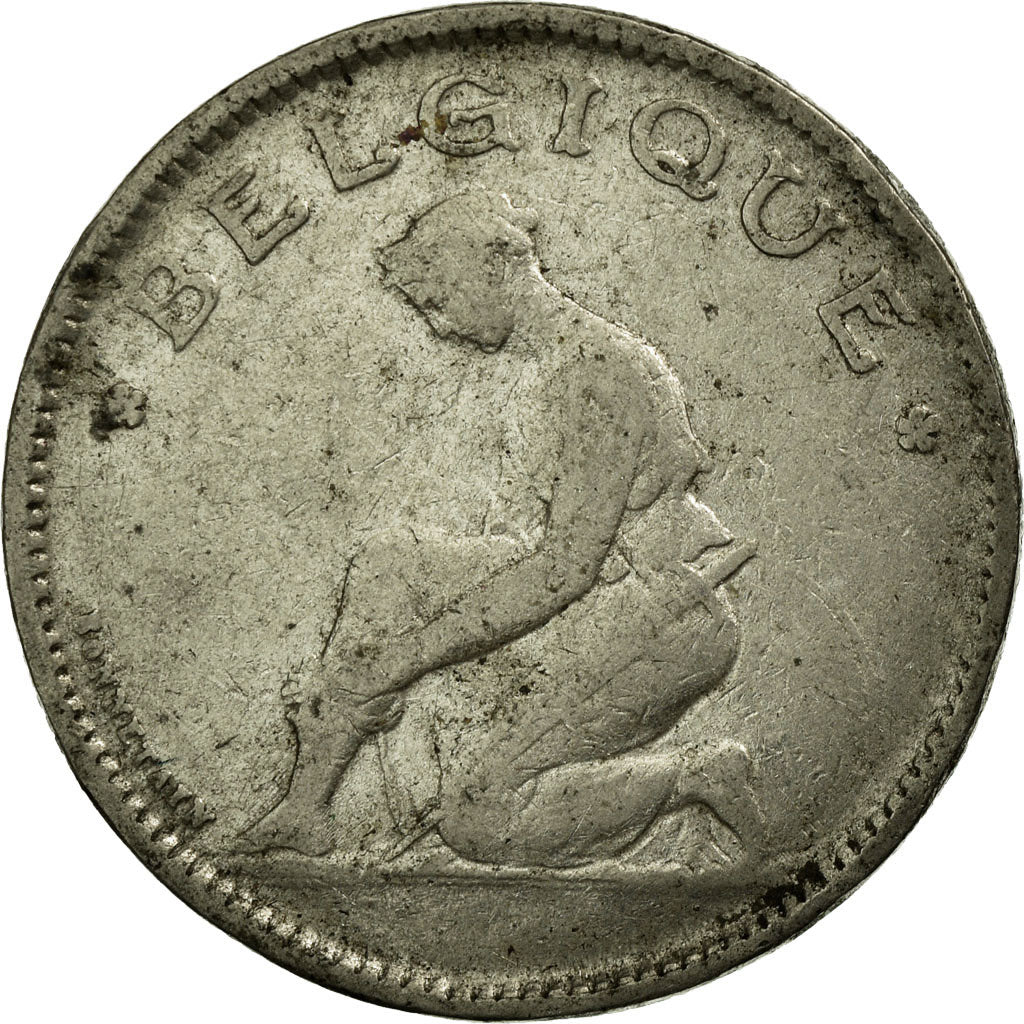 Monnaie, Belgique, Franc, 1923, TTB, Nickel, KM:89