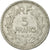 Coin, France, Lavrillier, 5 Francs, 1945, EF(40-45), Aluminum-Bronze, KM:888a.2