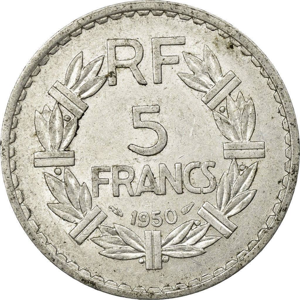 Coin, France, Lavrillier, 5 Francs, 1950, Paris, EF(40-45), Aluminum, KM:888b.1