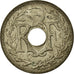 Munten, Frankrijk, Lindauer, 5 Centimes, 1938, FR+, Nickel-Bronze, KM:875a