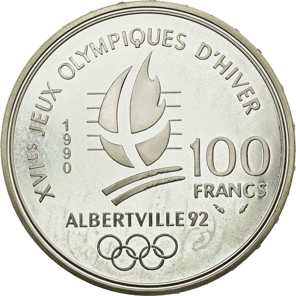 Coin, France, 100 Francs, 1990, MS(60-62), Silver, KM:981, Gadoury:7