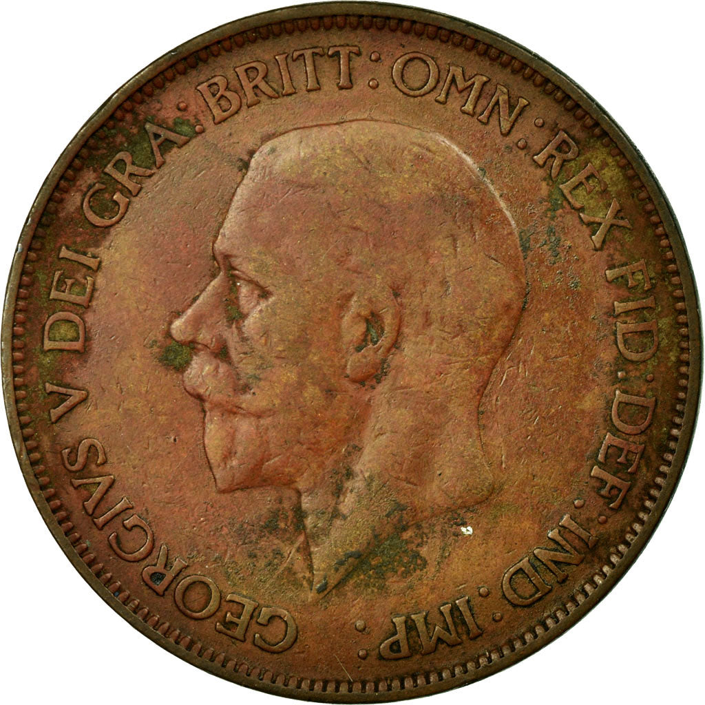 Münze, Großbritannien, George V, Penny, 1928, SS, Bronze, KM:838