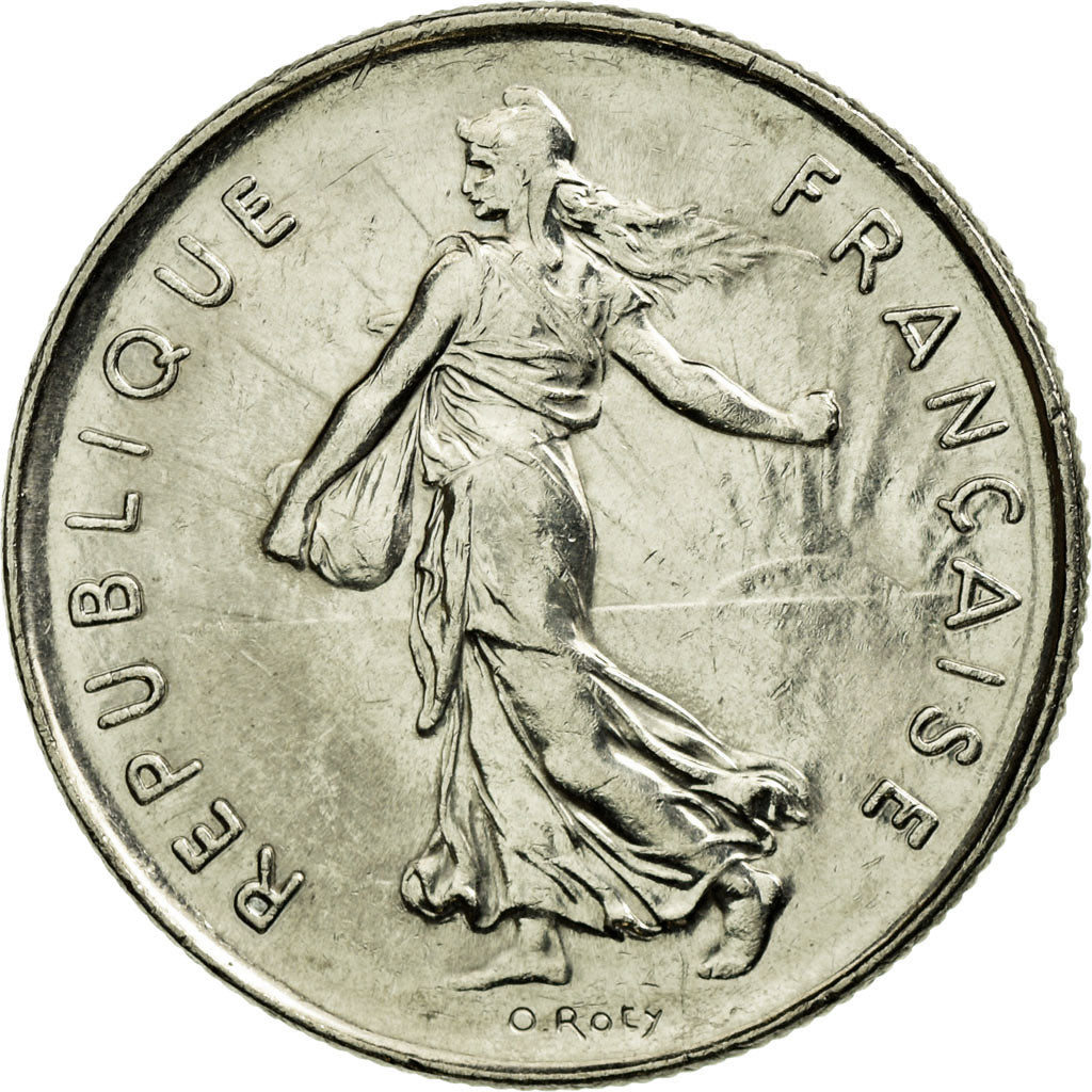 Coin, France, Semeuse, 5 Francs, 1991, Paris, AU(55-58), Nickel Clad
