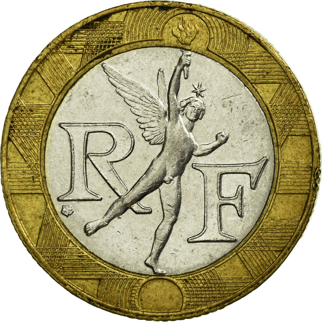 Coin, France, Génie, 10 Francs, 1989, Paris, VF(30-35), Bi-Metallic, KM:964.1