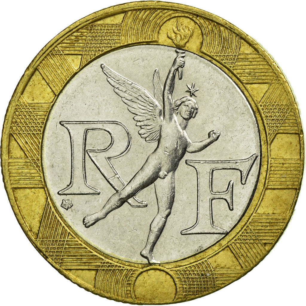 Monnaie, France, Génie, 10 Francs, 1992, Paris, TTB, Bi-Metallic, Gadoury:827