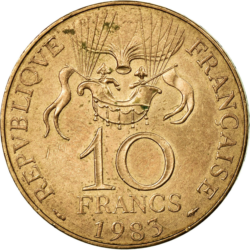 Moneta, Francia, La conquête, 10 Francs, 1983, Paris, BB, Nichel-bronzo