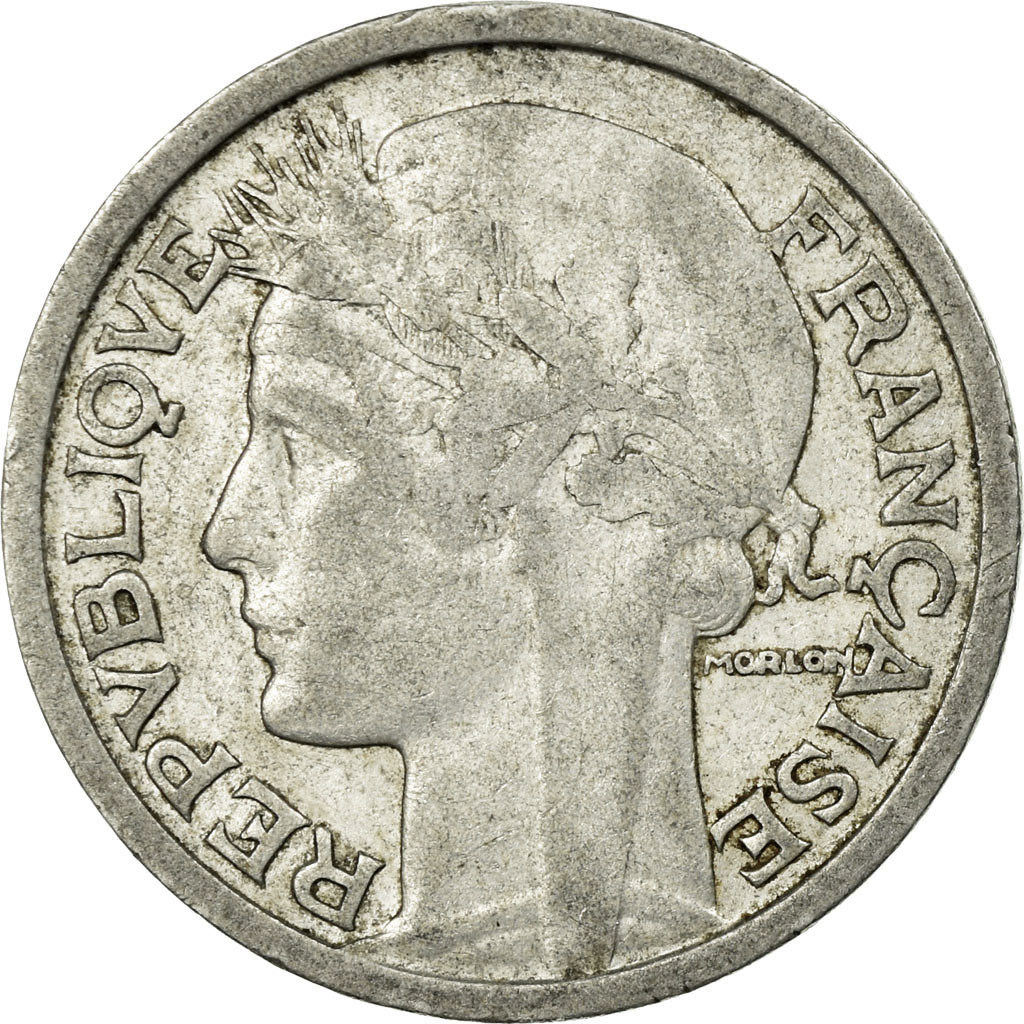 Münze, Frankreich, Morlon, 2 Francs, 1946, Beaumont - Le Roger, S+, Aluminium