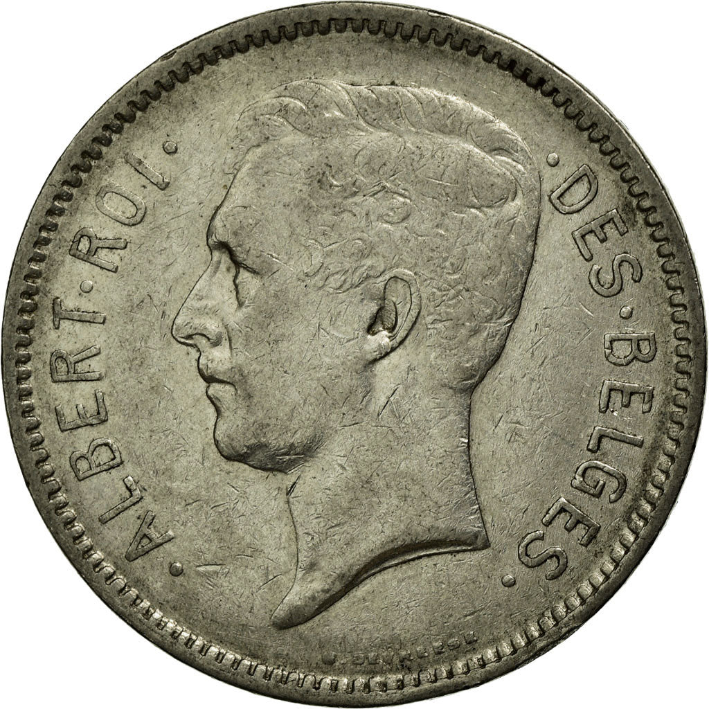 Moeda, Bélgica, 5 Francs, 5 Frank, 1932, EF(40-45), Níquel, KM:98