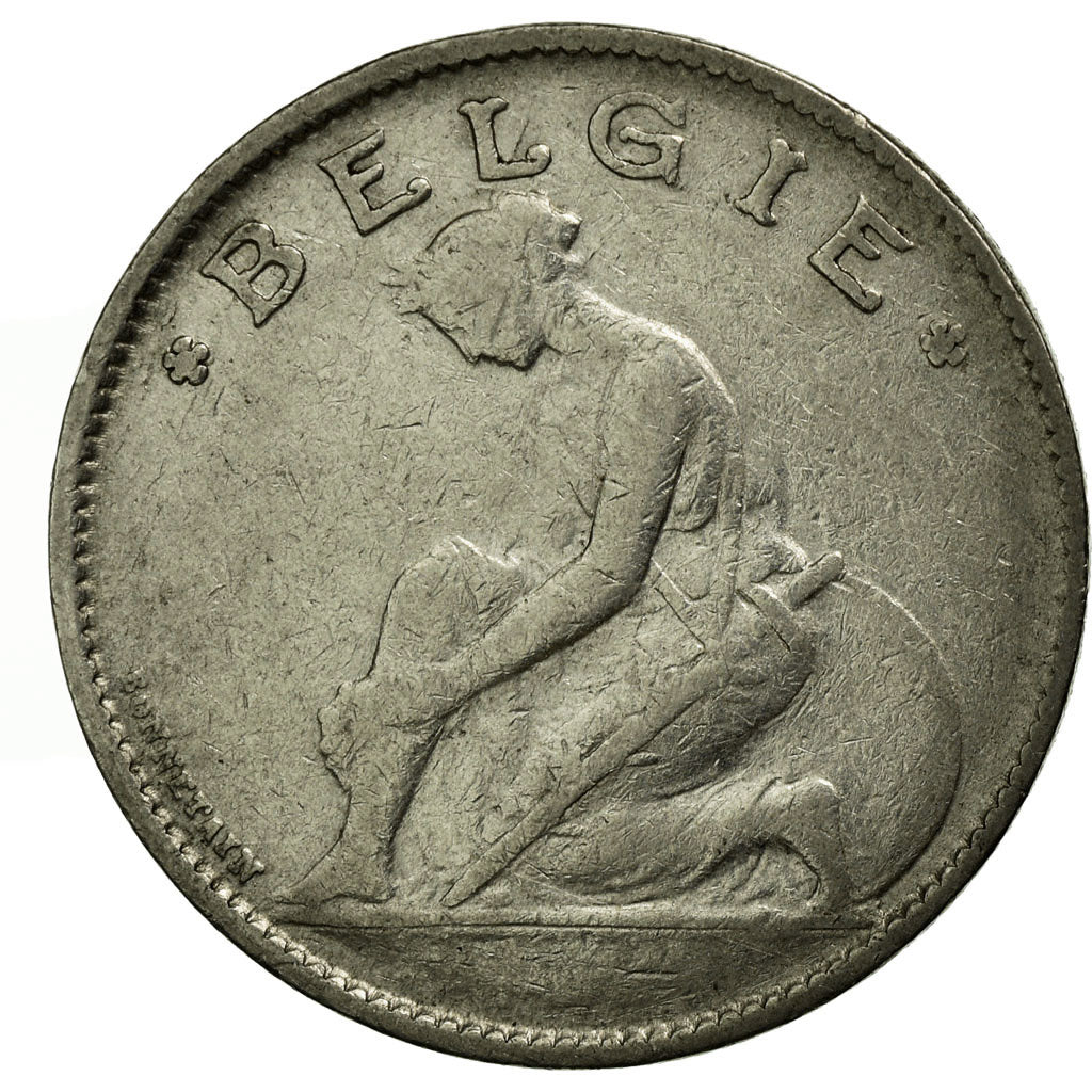 Moneda, Bélgica, Franc, 1922, MBC, Níquel, KM:90