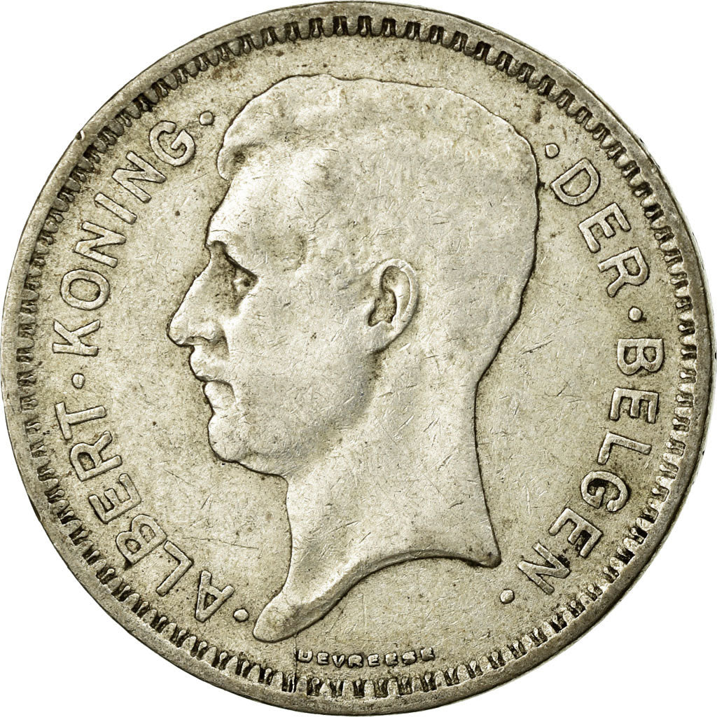 Coin, Belgium, 20 Francs, 20 Frank, 1934, EF(40-45), Silver, KM:104.1