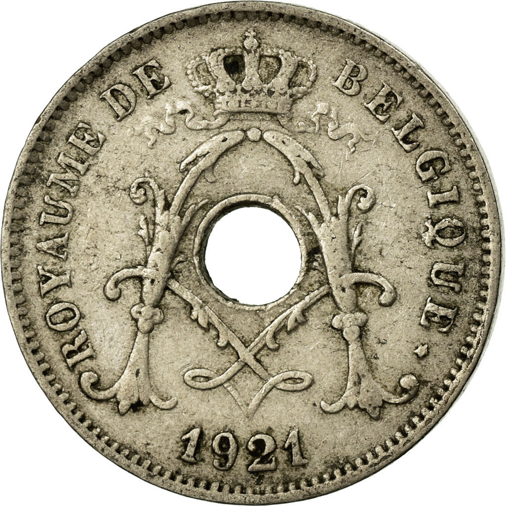Coin, Belgium, 10 Centimes, 1921, VF(30-35), Copper-nickel, KM:85.1