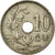 Moneda, Bélgica, 10 Centimes, 1921, BC+, Cobre - níquel, KM:85.1