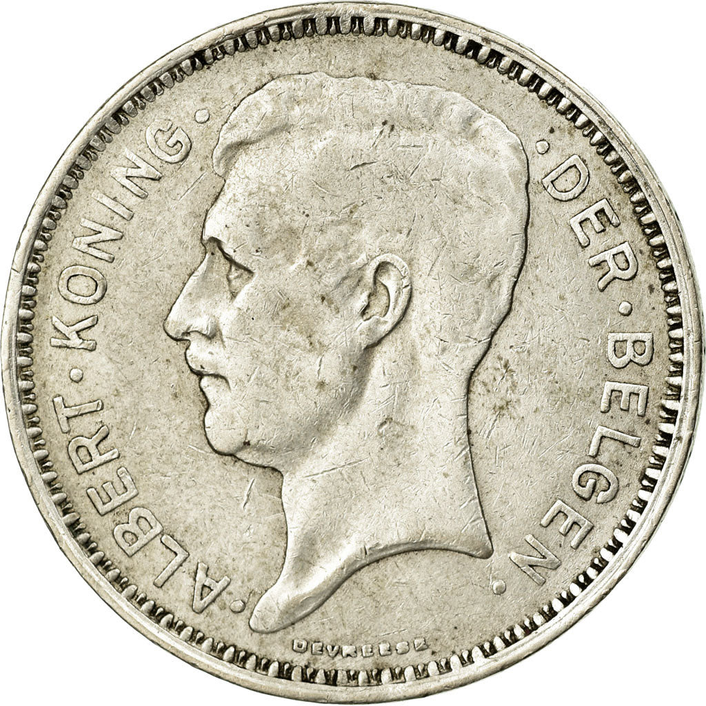 Coin, Belgium, 20 Francs, 20 Frank, 1934, EF(40-45), Silver, KM:104.1